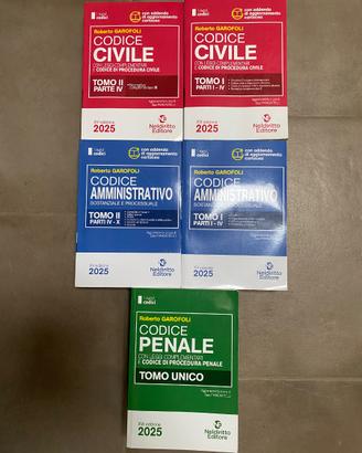 CODICE AMMINISTRATIVO, PENALE, CIVILE 2025