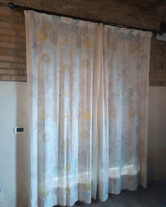 bastone per tenda grigio fumo