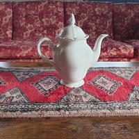 Teiera  in porcellana bianca stile classic/vintage