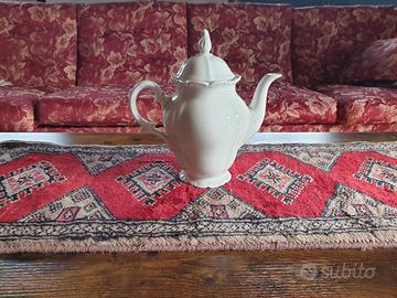 Teiera  in porcellana bianca stile classic/vintage