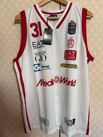 Canotta basket Olimpia Milano Shields Authentic