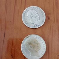 MONETE VITTORIO EMANUELE II (1874) E III (1901)