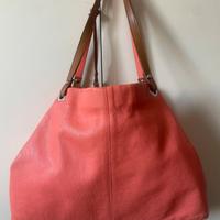 Borsa  vera pelle Pulicati rosa salmone