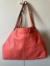 Borsa  vera pelle Pulicati rosa salmone