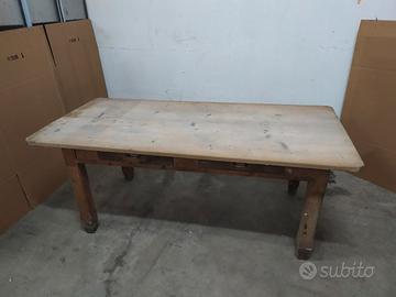 tavolo da sarto in legno massiccio 