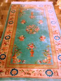 TAPPETO CINESE VERDE SMERALDO 220X120 MORBIDISSIMO