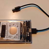 Hard disk WD Black 500gb con case usb