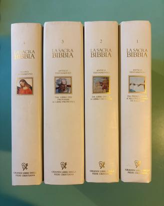 La Sacra Bibbia in 4 volumi- da 1 a 4 -2010