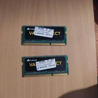 2 x 4Gb RAM DDR3 1066Mhz Corsair