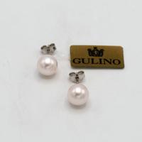 Orecchini Hoshi in oro bianco 18 kt con perle E.48