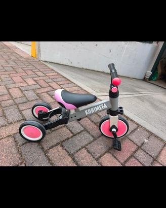 balance bike triciclo korimefa