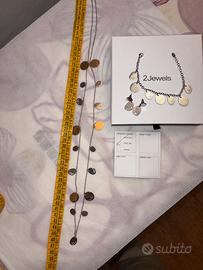 Collana, orecchini e bracciale 2 Jewels