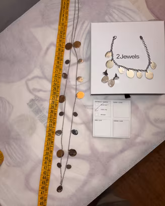 Collana, orecchini e bracciale 2 Jewels