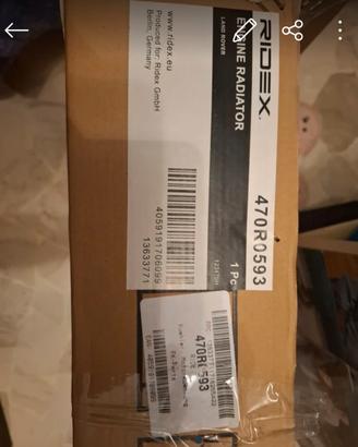 radiatore land rover