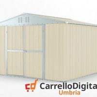 Box struttura lamiera Acciaio 327x307cm avorio