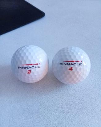 Coppia di palline da golf marca pinnacle gold
