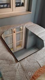 Specchio da parete a filo lucido - Design moderno 