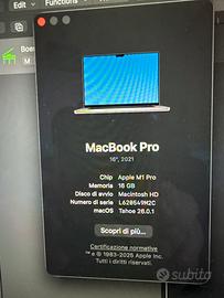 Macbook pro M1Pro 1tb