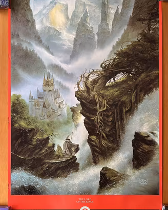 POSTER CENTENARIO TOLKIEN 1992 CENTENARY JOHN HOWE