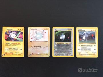 Lotto 4 Carte Pokemon Magnemite