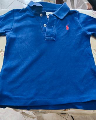 Polo bambini colore blu 