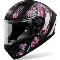 AIROH CASCO VALOR MAD MATT- NERO OPACO FIORI ROSA 