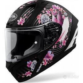 AIROH CASCO VALOR MAD MATT- NERO OPACO FIORI ROSA 