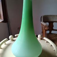 lampadario in vetro opalino 