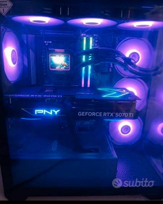 PC gaming, rtx 5070ti, ryzen 7 9800x3d, 32gb 7400