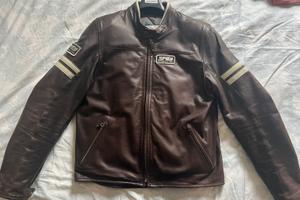 Giacca Moto in Pelle Spidi 54-XL modello Vintage