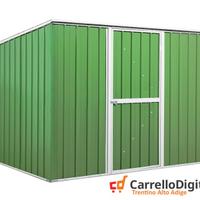 Casetta box giardino Acciaio 260x185 verde chiaro