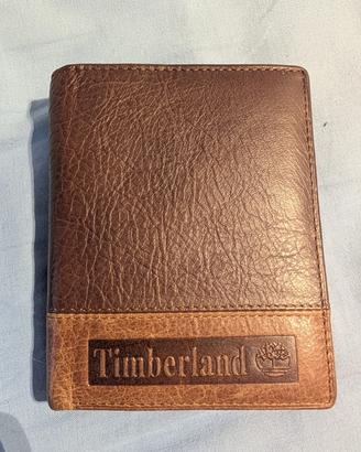 Portafoglio Timberland vintage in pelle marrone