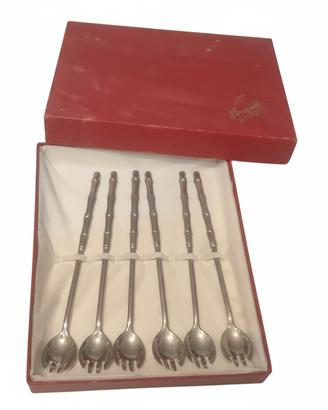 Set 6 Frutta Bugatti in silver