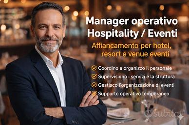 Manager operativo hospitality / eventi