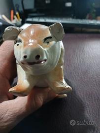 maialino antico porta-carte e biglietti