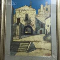 Pino Ruscitti-Scorcio di case del Gargano