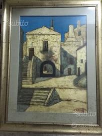 Pino Ruscitti-Scorcio di case del Gargano