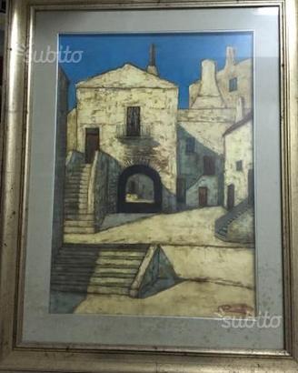 Pino Ruscitti-Scorcio di case del Gargano