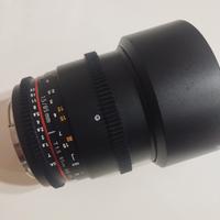 samyang cine 85 mm  t1,5 ef