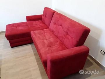 divano letto angolare con penisola reversibile