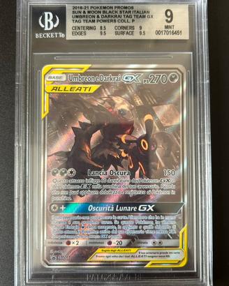 Carta pokemon Umbreon e Darkrai