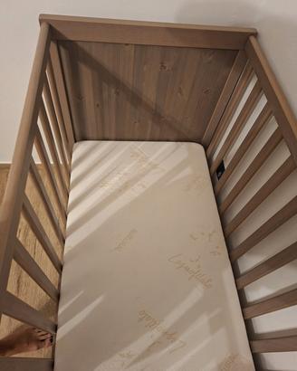 Lettino Ikea 60x120 + materasso foppapedretti