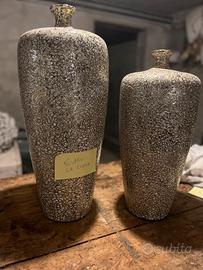 Coppia di vadi in bianco e oro - nuovi