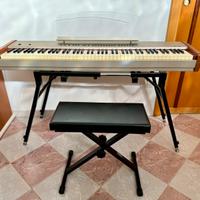 Pianoforte digitale + supporto + sgabello