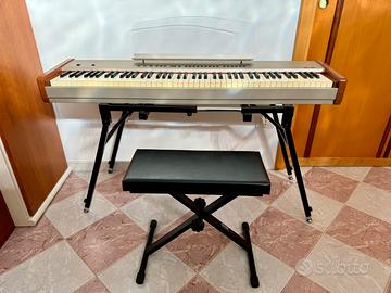 Pianoforte digitale + supporto + sgabello
