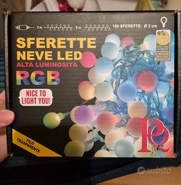 100 luci natalizie da esterno/interno