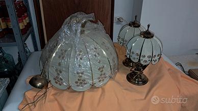Lampadario e Abat-jour Vintage