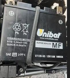 Batteria Moto NUOVA UNIBAT 12v CT12B-BS