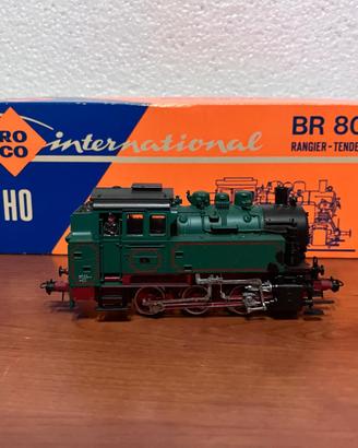 ROCO 04114C LOCOMOTIVA A VAPORE BR 80 LIVREA VERDE