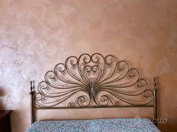 Testata letto in ottone antica